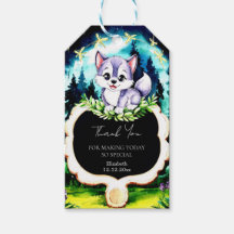 Forest Pastel Wolf Babydusche