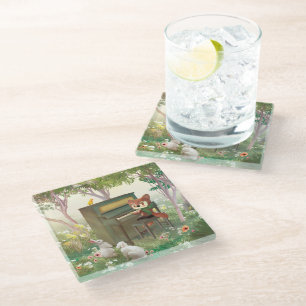 Forest Piano Konzert Glasuntersetzer