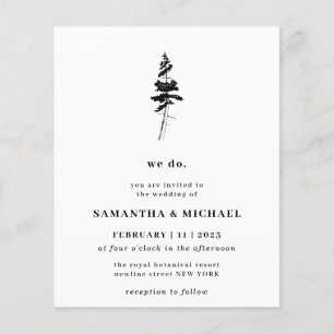 Forest Pine Tree Indie Rustic wir Haushalt Flyer
