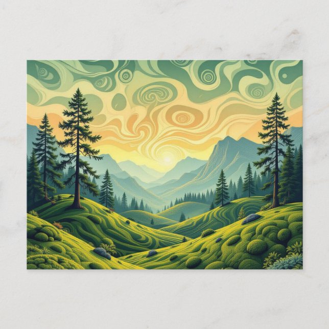 Forest Postkarte (Vorderseite)