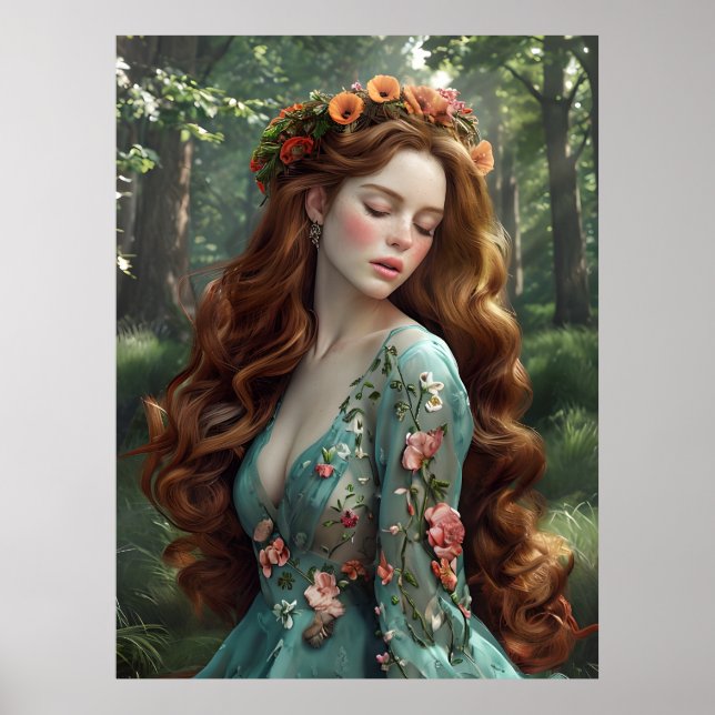 Forest Princess Fantasy Poster - Ren Faire Muse (Vorne)