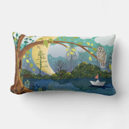 Forest River Illustriert Children's Lendenkissen