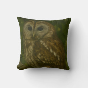Forest Sentinel - Tawny Owl - Paradies für Naturfr Kissen