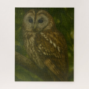 Forest Sentinel - Tawny Owl - Paradies für Naturfr Puzzle