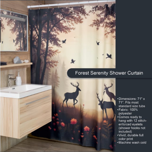 Forest Serenity Duschvorhang (Von Creator hochgeladen)