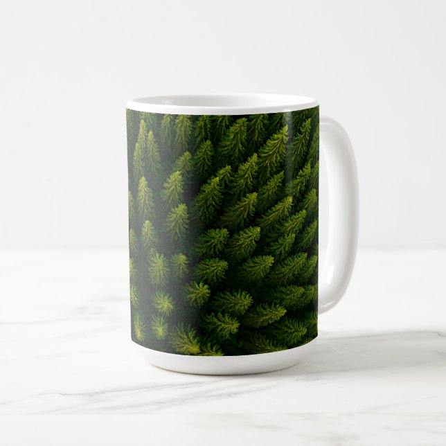 Forest Skyview Serenity Kaffeetasse (VorderseiteRechts)