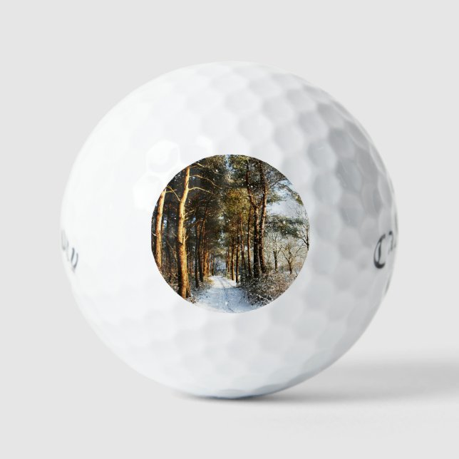 Forest Snow Scene css gba Golfball (Vorderseite)