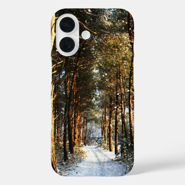Forest Snow Scene iphcnm Case-Mate iPhone Hülle (Rückseite)