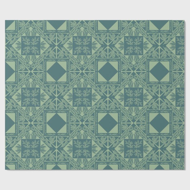 Forest Snowflakes  Geschenkpapier (Flach)