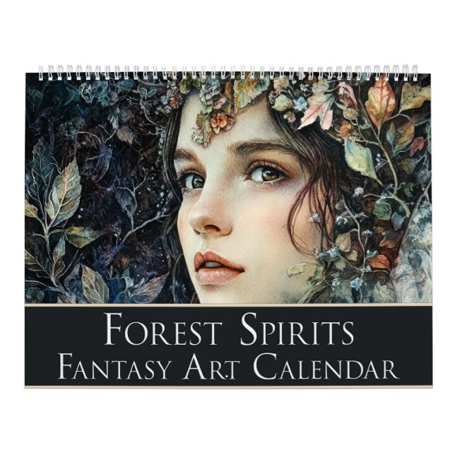 Forest Spirits : Fantasy Art Kalender (Titelbild)
