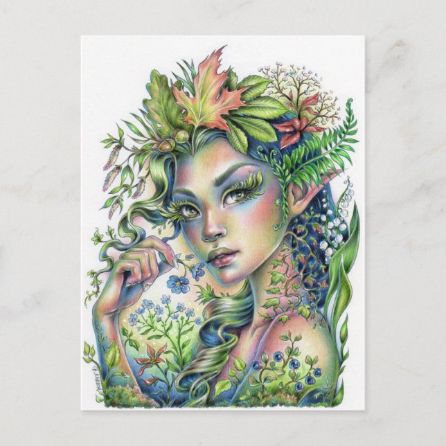 Forest Sprite Postkarte (Vorderseite)