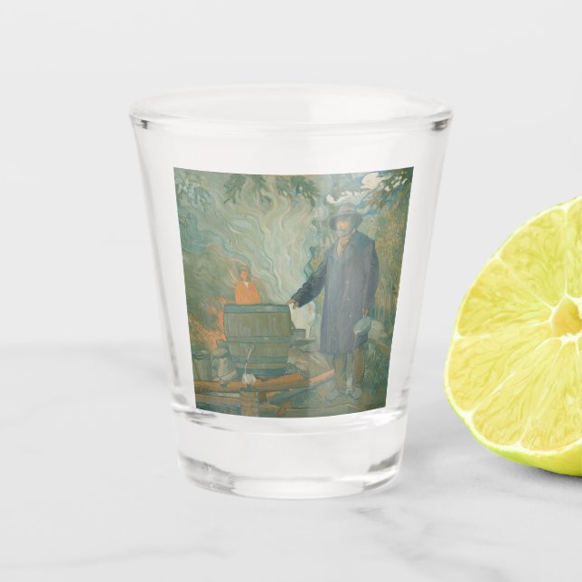 Forest Still Moonshiners White Lightning Liquor Schnapsglas (Vorderseite)