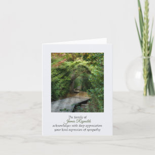 Forest Sunams Beileid Vielen Dank Karte