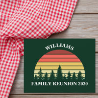 Forest Sunset Camping Trip Custom Family Wiederseh
