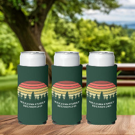 Forest Sunset Camping Trip Custom Family Wiederseh Selters Dosenkühler