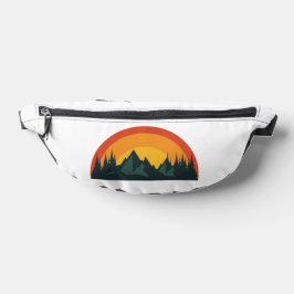 Forest Sunset Camping Wandern im Freien Bauchtasche