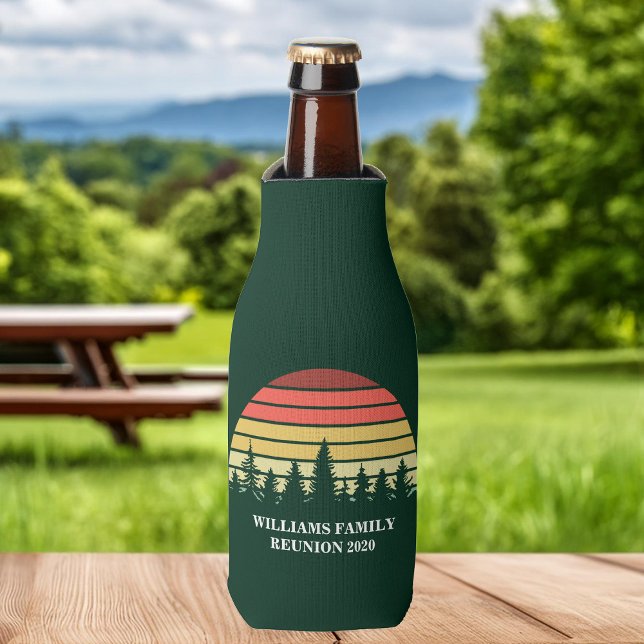 Forest Sunset Custom Family Wiedersehen Camping Tr Flaschenkühler (Von Creator hochgeladen)