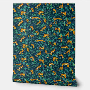 FOREST TIGER-ABENTEUERPEEL UND STICK TAPETE