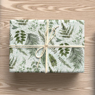 Forest UnderGrowth Moss & Sage Green Geschenkpapier Set