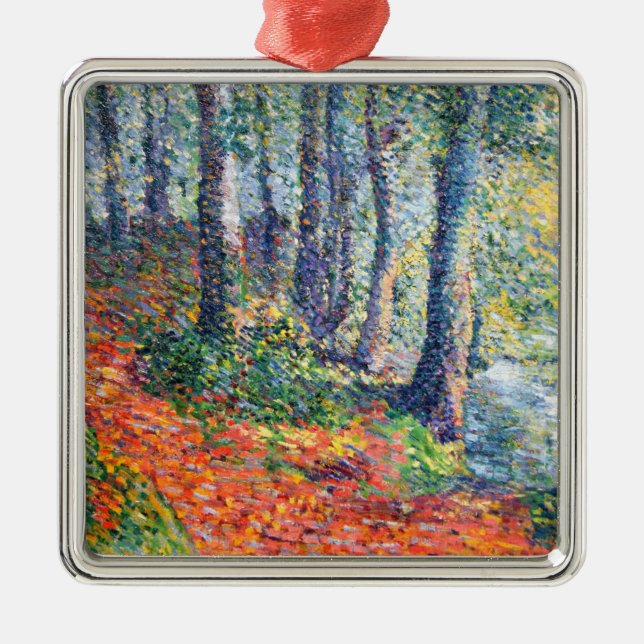 Forest UnderGrowth (von Léo Gausson) Ornament Aus Metall (Vorne)