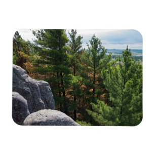 Forest Valley Blick auf Burg Berg Magnet