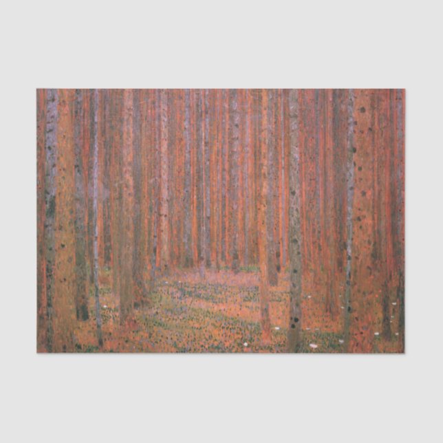 Forest von Gustav Klimt Tissue Seidenpapier (Vorderseite)