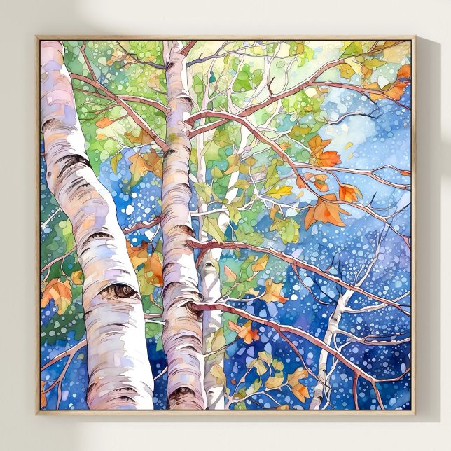 Forest Watercolor Malerei Art Print Poster (Von Creator hochgeladen)
