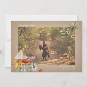 Forest Wedding Foto Save the Date Cardstock