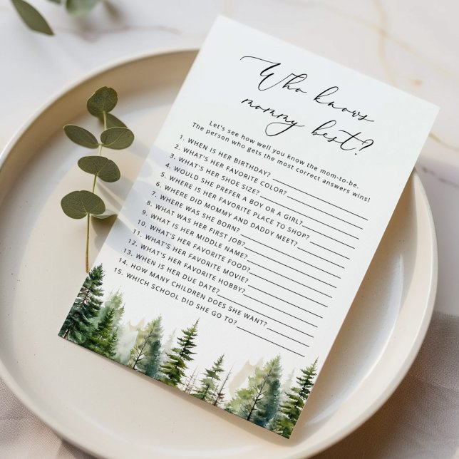 Forest Wer das beste Baby-Duschspiel kennt (Von Creator hochgeladen)