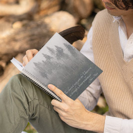 Forest Wilderness Foto mit John Muir Zitat Notizblock