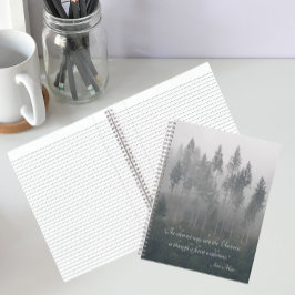 Forest Wilderness Foto mit John Muir Zitat Notizbuch