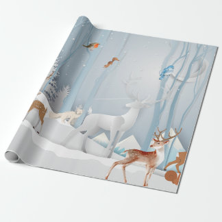 Forest Winter Wonderland Geschenkpapier