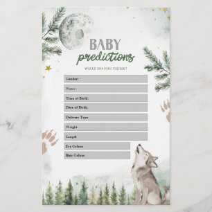 Forest Wolf Baby Predictions Games