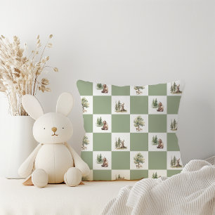 Forest Woodland Animals Muster Kinderdusche Kissen
