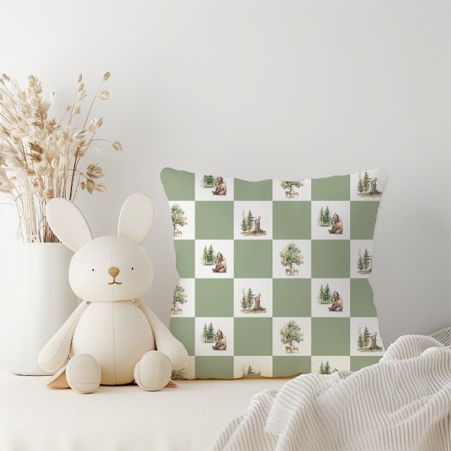 Forest Woodland Animals Muster Kinderdusche Kissen (Von Creator hochgeladen)