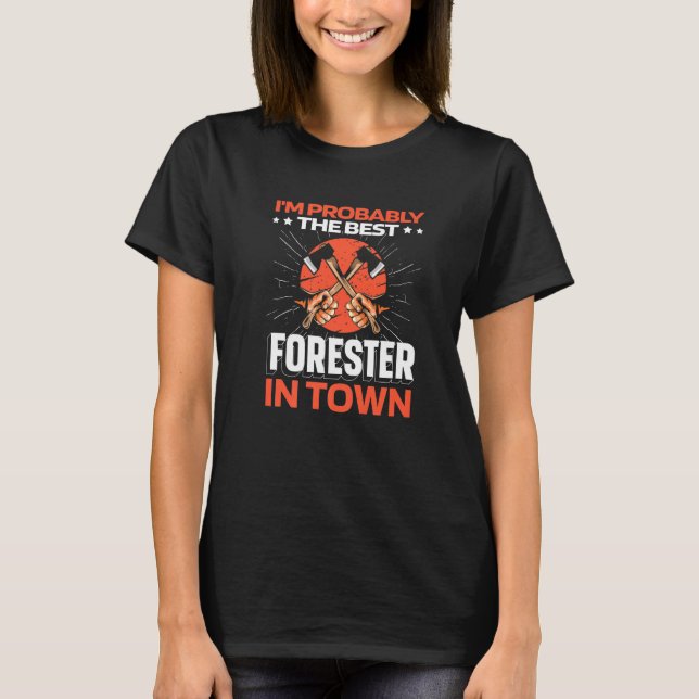 Forester Ax - Timberjack Logger Lumberjack Premiu T-Shirt (Vorderseite)