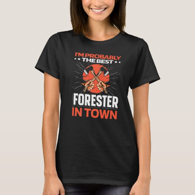 Forester Ax - Timberjack Logger Lumberjack Premiu T-Shirt (Vorderseite)