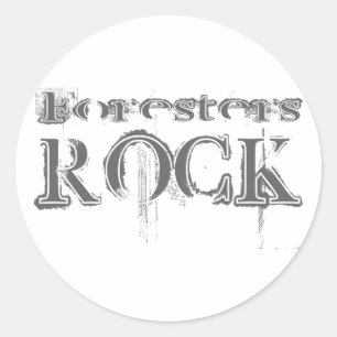 Foresters Rock Runder Aufkleber