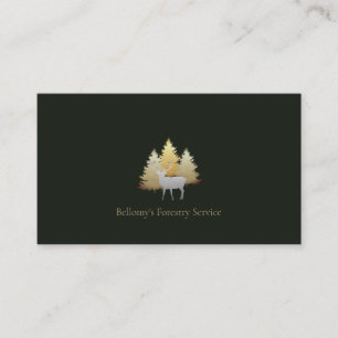 Forestry Service Business Card Visitenkarte