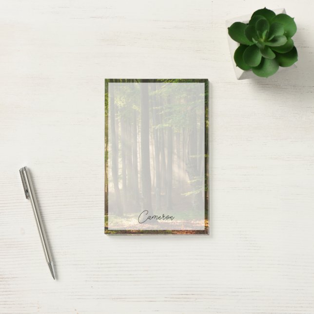 Forests Autumn Forest Post-it Klebezettel (Büro)