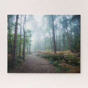 Forests   Dark Foggy Woods Norfolk UK Puzzle