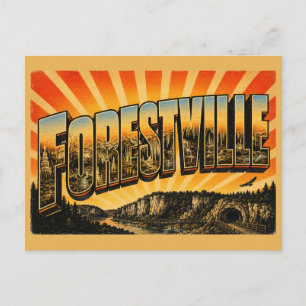 Forestville Minnesota Höhlen Klippen Forellenbäche Postkarte