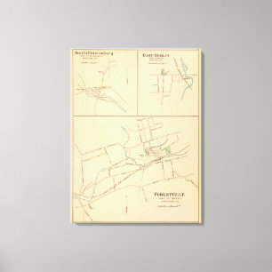 Forestville, S Glastonbury, E Berlin Leinwanddruck