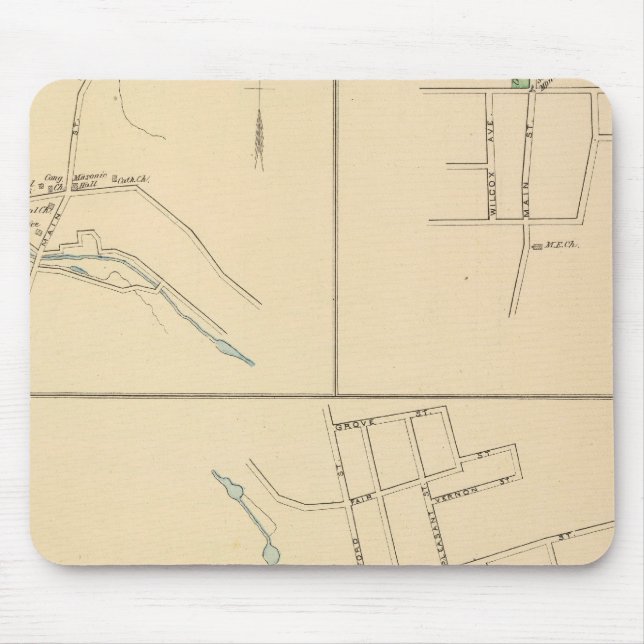 Forestville, S Glastonbury, E Berlin Mousepad (Vorne)