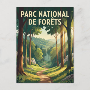 Forêts Nationalpark Frankreich Postkarte