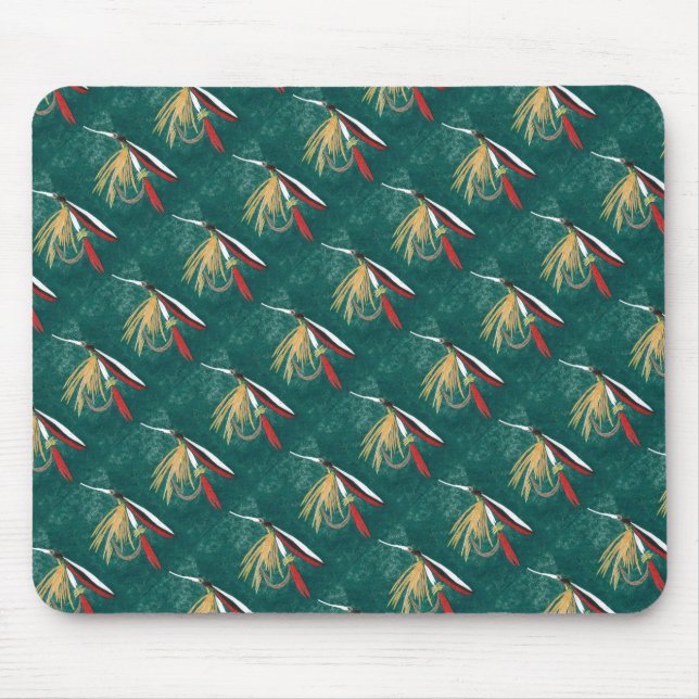 "Foreut Fin Tiled" Trout Fly Mousepad (Vorne)