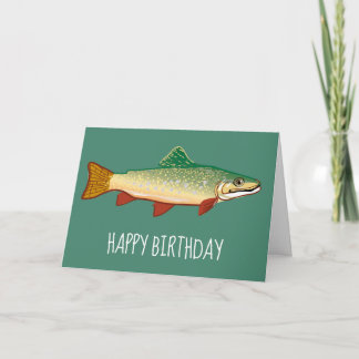 Foreut Fisch Geburtstagskunst Karte