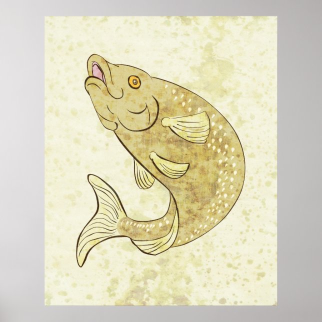 Foreut Fisch Springposter Poster (Vorne)