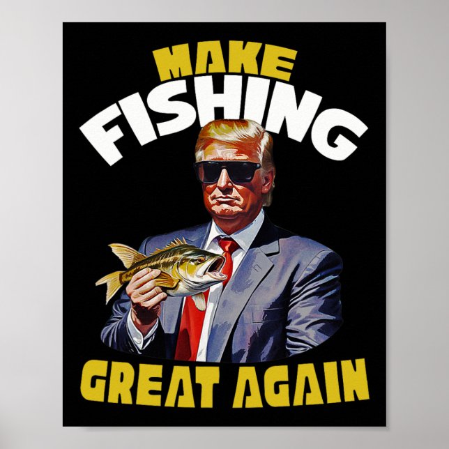 Foreut Fishing Novelty Fisherman Gift Poster (Vorne)