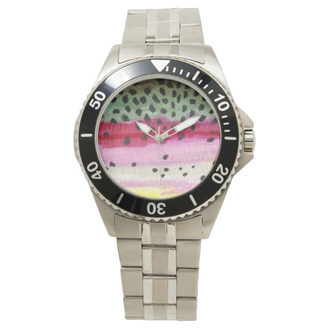 Foreut Fly Fisherman Armbanduhr (Vorderseite)